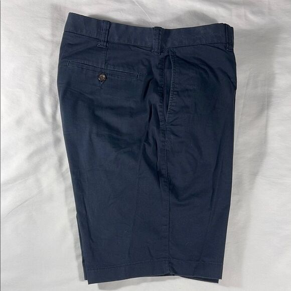 J. Crew mens navy blue Stretch basic flat front 10" chino shorts - size 33 - Picture 10 of 13